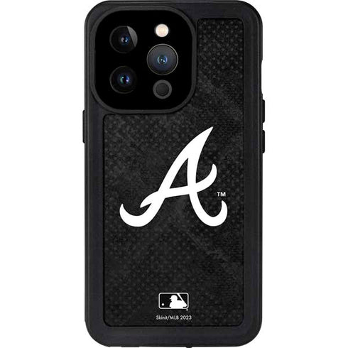 MLB Atlanta Braves Dark Wash iPhone 15 Pro Waterproof Case